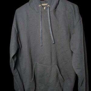 Fruit of the Loom Dark Blue Hoodie - Size M - Made in Honduras - Used, No Flaws